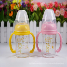 Crystal Diamond 4oz 120ml Широкая стеклянная бутылочка для младенцев с шейкой